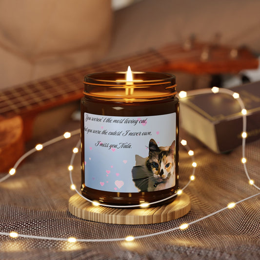 Custom Scented Soy Candle (Multi-Size, Amber Jar)