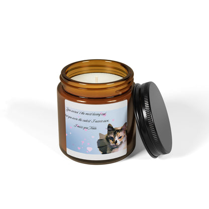 Custom Scented Soy Candle (Multi-Size, Amber Jar)