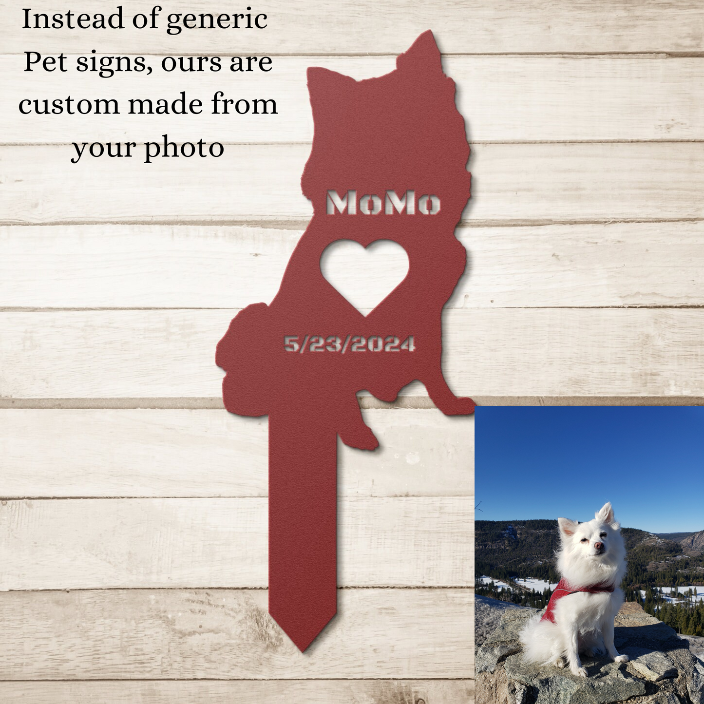 Custom Pet Remembrance Garden Stake