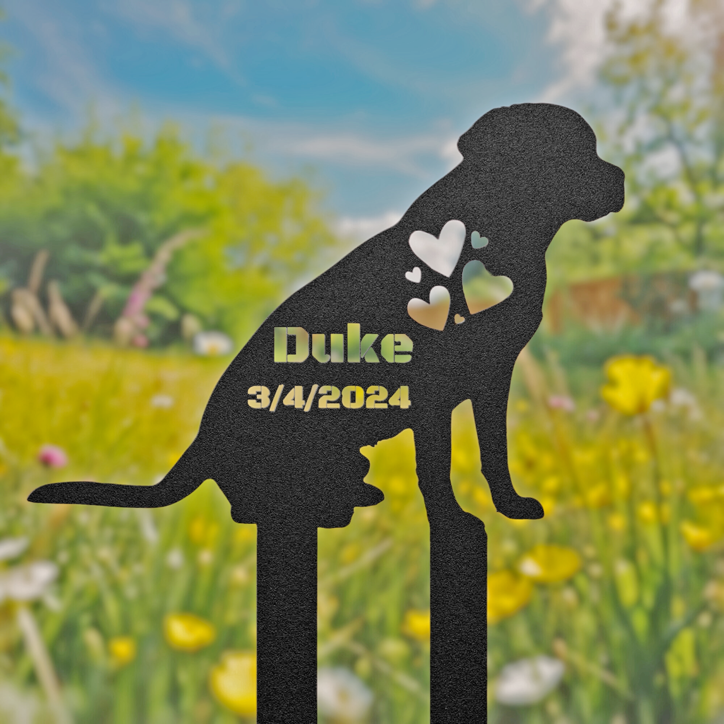 Custom Pet Remembrance Garden Stake